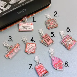Smutty Romance Kindle Dust Plugs USB C - Unique Design Charms for Your Device