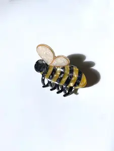 Solar Eclipse Hand Painted Bee Claw Hair Clip