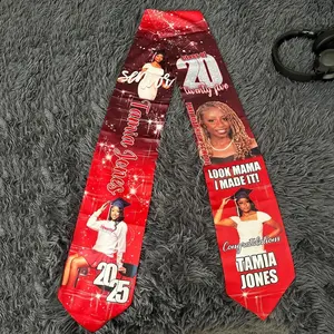 Custom Photo Graduation Stole: Personalized Class of 2026 Sash