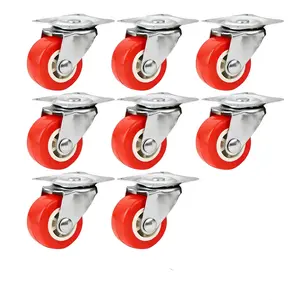 8 Pack Swivel Casters, Wheels, Furniture Moving Wheel, Ideal for Furniture & Cabinets, Durable Design, Easy Assembly, Perfect for Home Use