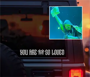 You Are So Loved Vinyl Car Decal Sleep Token Viral Concert Moment, Emotional Band Sticker for Cars, Laptops & Water Bottles, Perfect Gift for Worship Fans, Alt Girls, Metalheads & Sleep Token Lovers, Durable Dark Aesthetic Decal