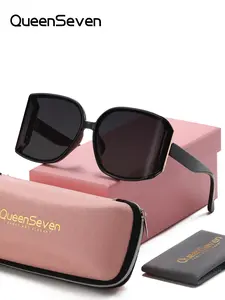 QueenSeven 1 Piece Unisex Full Frame Sunglasses,Oversize Frame Sunglasses UV400 Exceptional quality High Quality Sunglasses