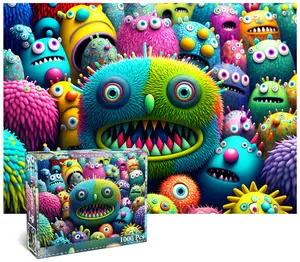 HUADADA-Jigsaw Puzzles 1000 Pieces for Adults jigsaw puzzles for adults 1000 Piece Puzzle Educational Games,Colorful Creatures