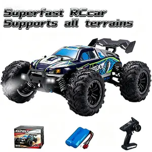 Ultra Fast Hobby Grade Remote Control Basher HighSpeed 70+KPH 4WD OffRoad Monster Trucks,2.4GHz All Terrain
