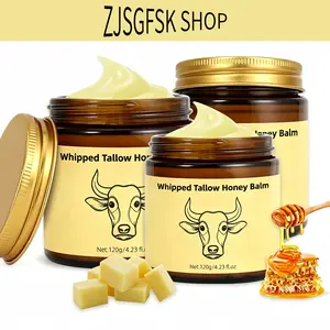3 Pack Tallow Honey Cream | All-in-One Face & Body Moisturizer for Dry Skin, Hydrating & Nourishing