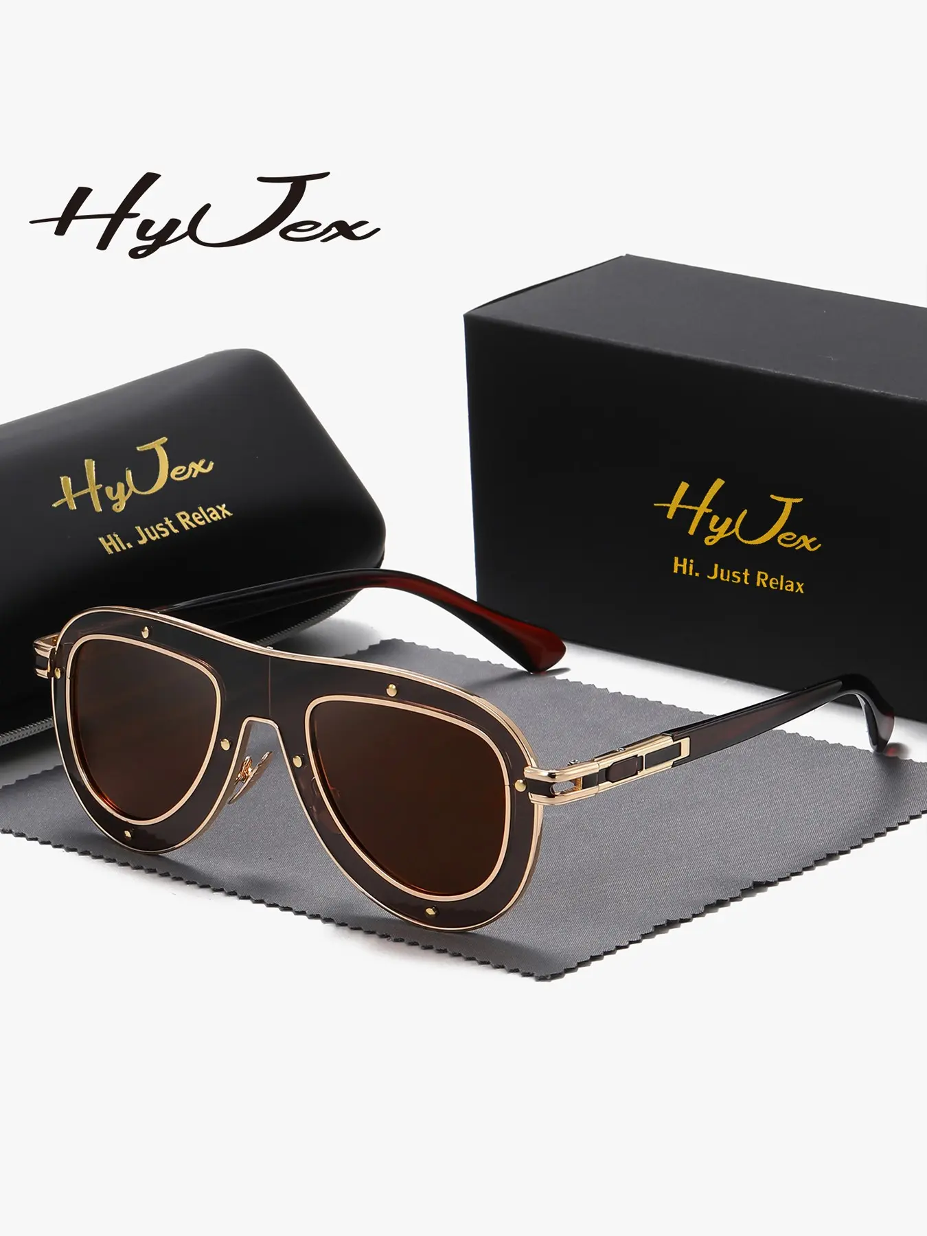 HYJEX 1 Piece Unisex Meticulous Craftsmanship Full Frame Sunglasses Showcasing Personality Frog Frame Sunglasses UV400