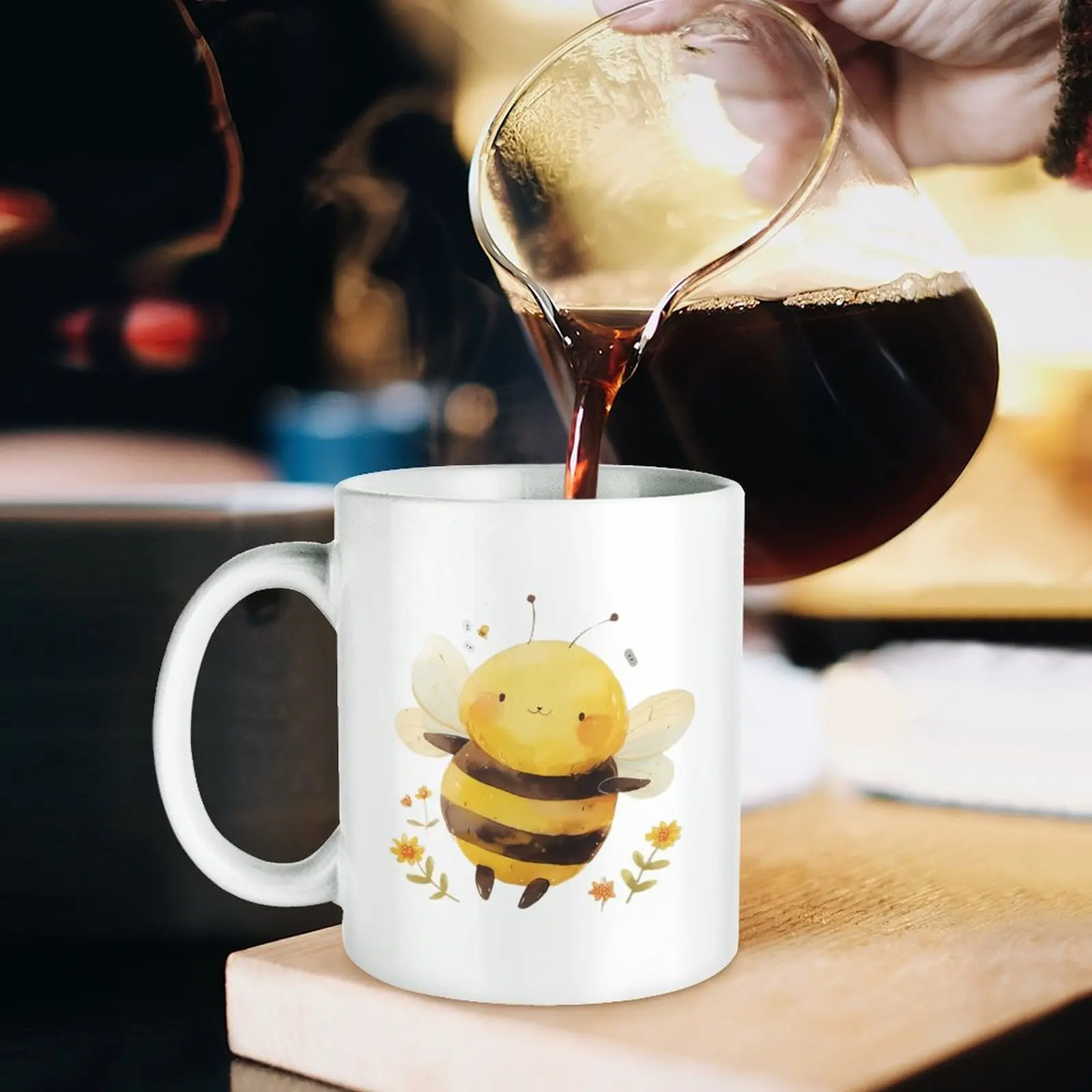 PERSONALISED Bee Mug • Bumble Bee Gifts • Custom Honey Bee Gift • Gift for Her Sister Daughter • Budget Birthday Gift • Office Work Gifts