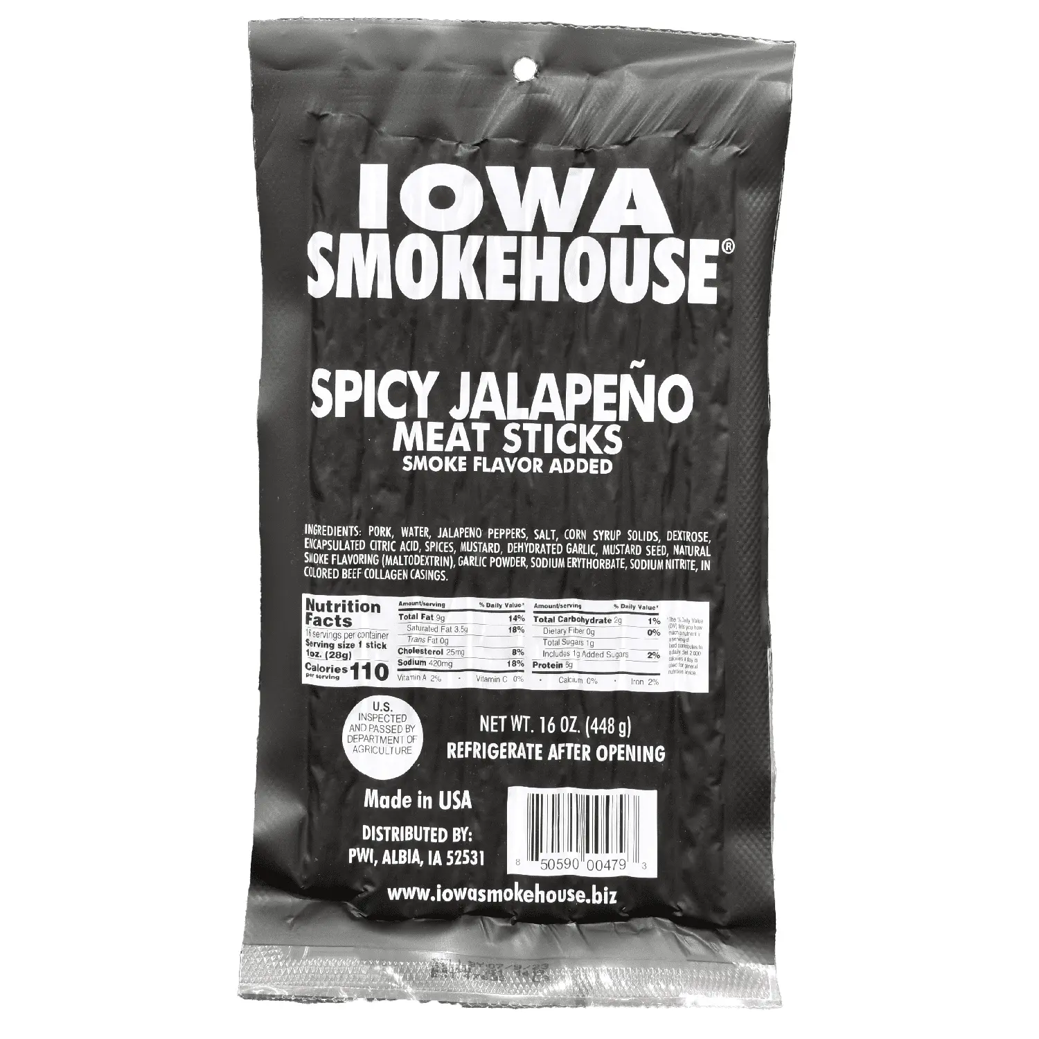 16 oz Meat Sticks Spicy Jalapeño