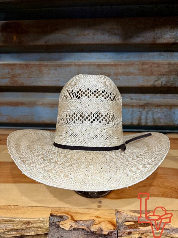 Los Vaqueros Straw Hat Tall Sisal Tan