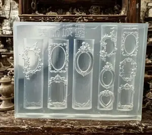 Nail Art Frame Mold Vintage Silicone Mold for 3D Gel Nail Charms Create Beautiful Charms in Minutes
