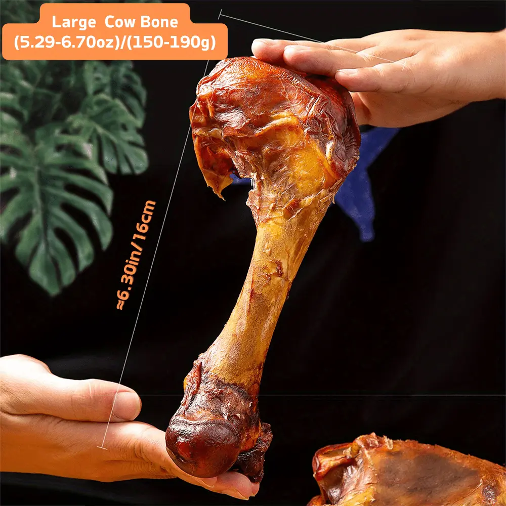 5.29-6.70oz/(150-190g) 6.30in/16cm Large Cow Bone, All Natural Ingredients, Natural Dog Treats, Healthy, Easily Digestible, Dog Chews Long Lasting, And High Protein, Low Fat, Perfect Training Reward Snack For Small, Medium and Large Dogs
