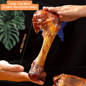 5.29-6.70oz/(150-190g) 6.30in/16cm Large Cow Bone, All Natural Ingredients, Natural Dog Treats, Healthy, Easily Digestible, Dog Chews Long Lasting, And High Protein, Low Fat, Perfect Training Reward Snack For Small, Medium and Large Dogs