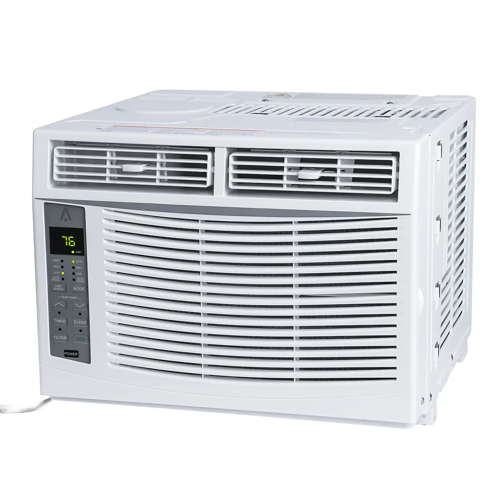 6,000 BTU Quiet Energy-Saving Compact Window Air Conditioner - 3-in-1 Cooling & Dehumidifier, 115V, Remote/App Control, Easy Installation for Bedroom, Hot Days