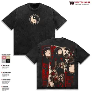 Hinata Hyuga Shirt, Naruto Shippuden Tee, Anime Graphic Tshirt, Vintage Washed Oversized Apparel, Streetwear Clothes Top