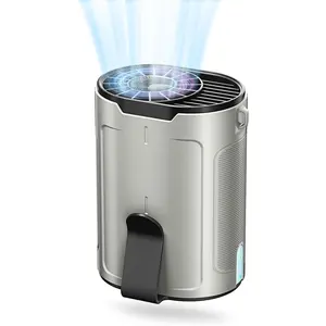 Barito Portable Waist Clip Fan Rechargeable, 4 Speeds 6600RPM Turbo Airflow, Dual Clip Powerful Cooling Fan with up to 25H Runtime for Outdoor Work, Hiking, Camping, Traveler