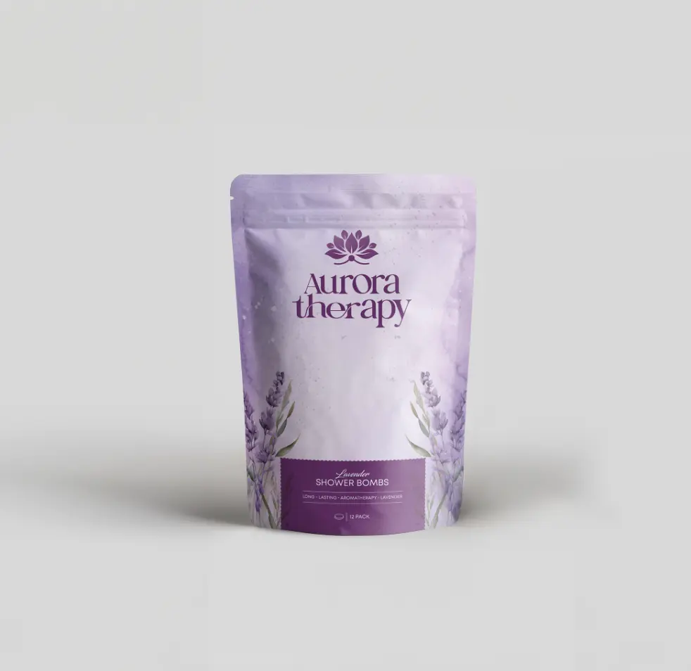Aurora Therapy - Shower Bombs - Shower Streamers - Lavender - 12 Pack - Essential Oils