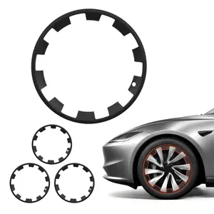【FathersDayGift】 VEVOR Hubcaps Wheel Covers for 2025 Tesla Model Y, 20 Inch Set of 4 Wheel Rim Cover Hubcaps OEM Style Replacement, R20 Size Snap On Car Hub Caps, Premium Sturdy 10-Spoke ABS Tire Rim Caps, Matte Blac