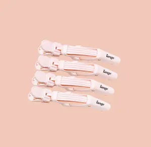 L'ANGE HAIR - Basic Grip Alligator Clips, 4-Pack, Wide Teeth, Double-Hinged Design, for Sectioning & Securing, Professional Styling Results, Grip Hair Clip, Hair Tools, Textured Grip