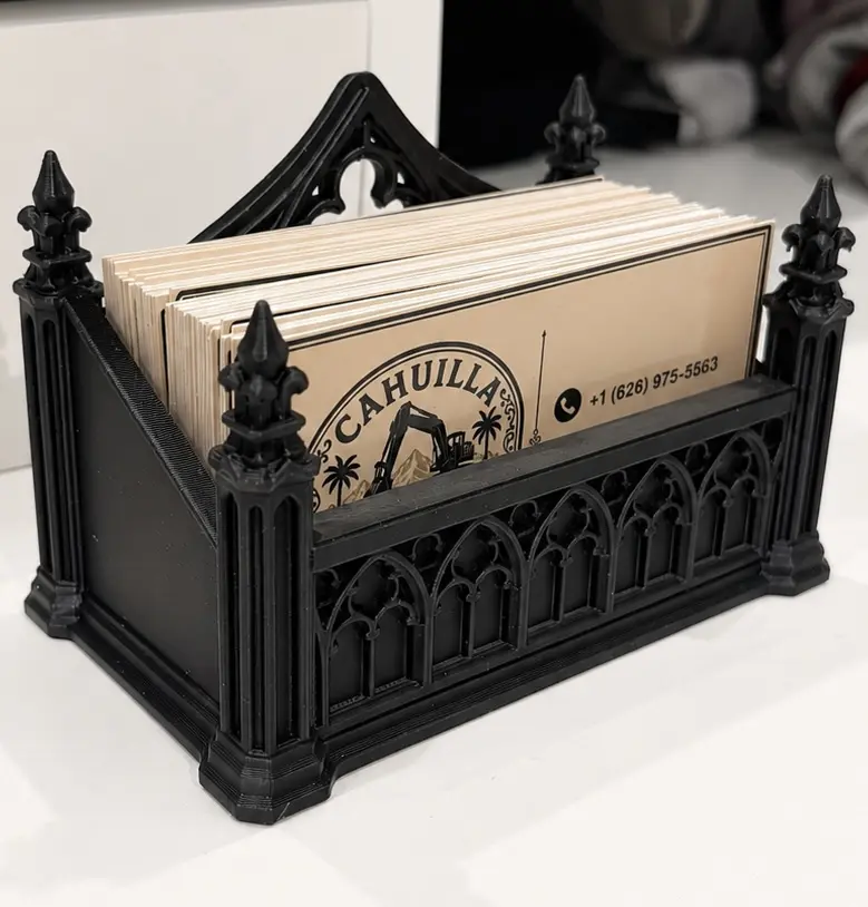 Gothic Cathedral Business Card Holder