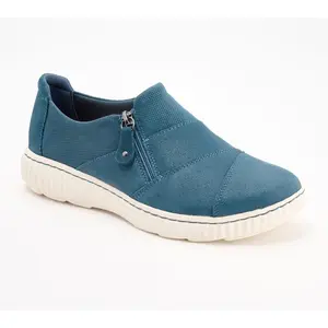 Clarks Collection Leather Slip-On Sneakers- Caroline Grace