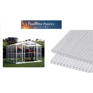Multi-Wall | Polycarbonate Sheets for Greenhouse | Outdoor Canopy Sheet | 6mm thickness | Clear