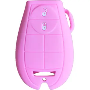 Silicone Key Fob Cover Fit for Chrysler 300 Town & Country Dodge Challenger Charger Journey Magnum Durango Grand Caravan Ram M3N5WY783X IYZ-C01C