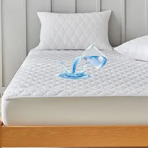 King/queen Size Waterproof Bed Sheet, Soft Skin-Friendly Fabric, Deep Pocket Design, Noiseless, Easy Care, Perfect Fit for Various Mattress Sizes