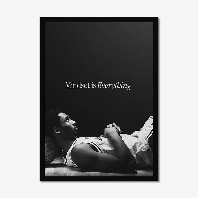 Kobee Bryantt Motivational Poster, Inspirational Wall Art, Home Gym Decor, Basketball Poster, Motivation Wall Art, Motivational Print, Trendy No Frame