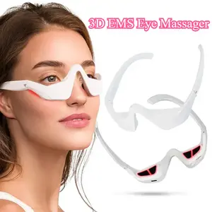 Under-Eye Red Light Therapy Device, Red Light Therapy Glasses Microcurrent Eye Massager Red Light Eye Mask for Eye Bags Dark Circles Puffiness Wrinkles Fine Lines