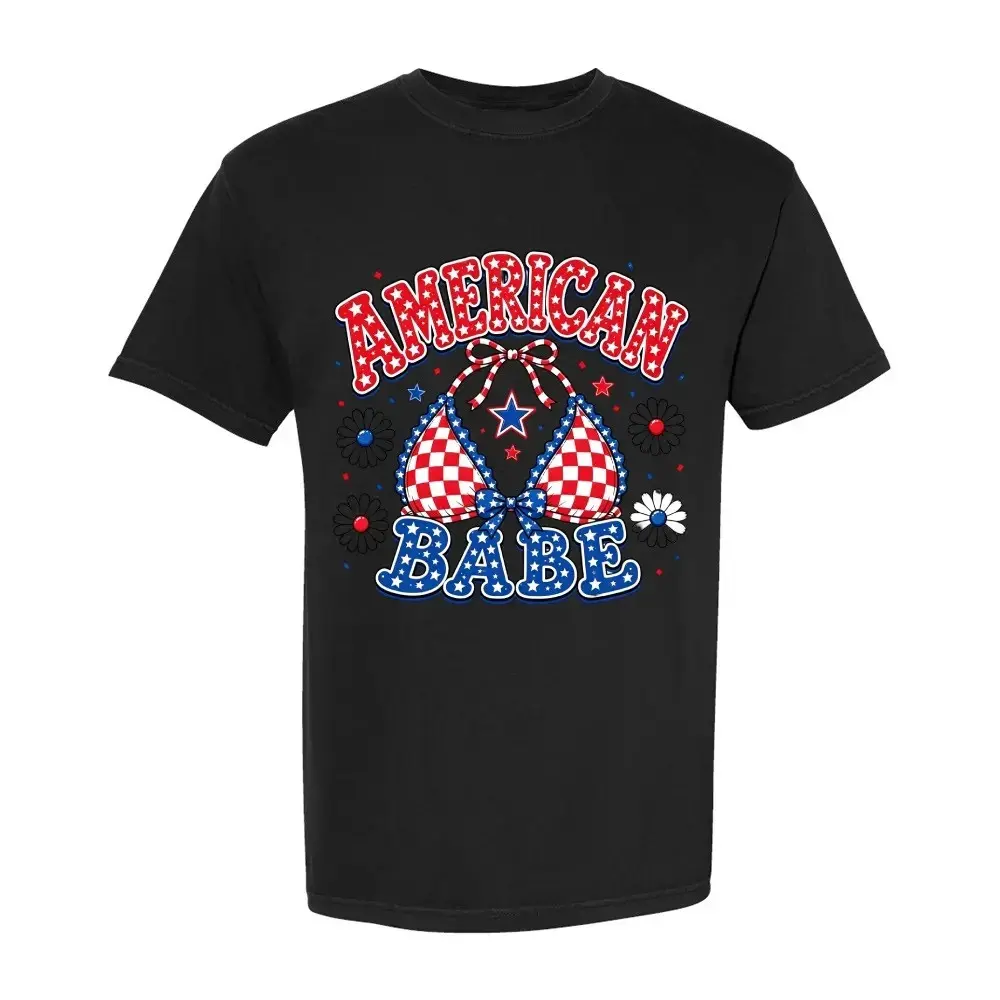 America Babe tshirt, Bikini american honey tshirt, american bikini tshirt, Patriotic Coquette 4th of July Shirt, USA Babe T-Shirt