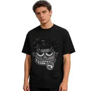 Monster Graphic Cropped T-Shirt for Edgy Streetwear Style, Unisex  Crewneck Top for Daily Outfits and Viral Aesthetic Fashion Looks