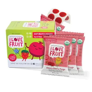 YOU LOVE FRUIT - CHEERY CHERRY MANGO All Natural Fruit Snacks, Healthy Snack Pack, Real Fruit! Gluten Free, Non GMO, Vegan, Low Carb, Low Fat, Kosher, Variety Pack, Great For Adding To Gift Box, 1.0 oz (Pack of 12)