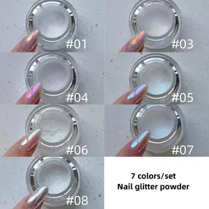 Get Glamorous Nail Art Powder, 0.3g Mirror Effect Moonlight Glitter, Glitter Nails, Perfect for Spring & Summer Travel, DIY Salon Use for Women & Girls