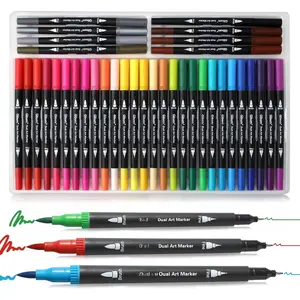 Markers for Adult Coloring Books,36 Coloring Markers for Adults Tweens,Dual Art Marker Set for  Journaling,Colored Pens for Art Supplies,Brush Pens for Christmas Gifts