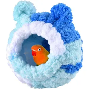 Bird Nest Conure Breeding Bed Parrotlet Snuggle Bed Lovebird Nest for Conure Lovebird Canary Finch Hamster Less Than 6 inches Long Soft Cozy Habitat
