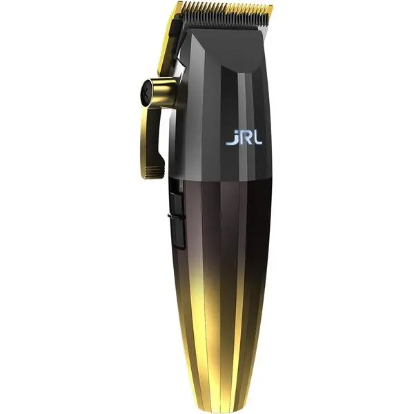JRL Fresh Fade 2020C-G Clipper - Professional Hair Clippers w/Cool Blade Technology for Men's Grooming - Rechargeable Clippers w/LCD Display and Corrosion Proof (Gold)