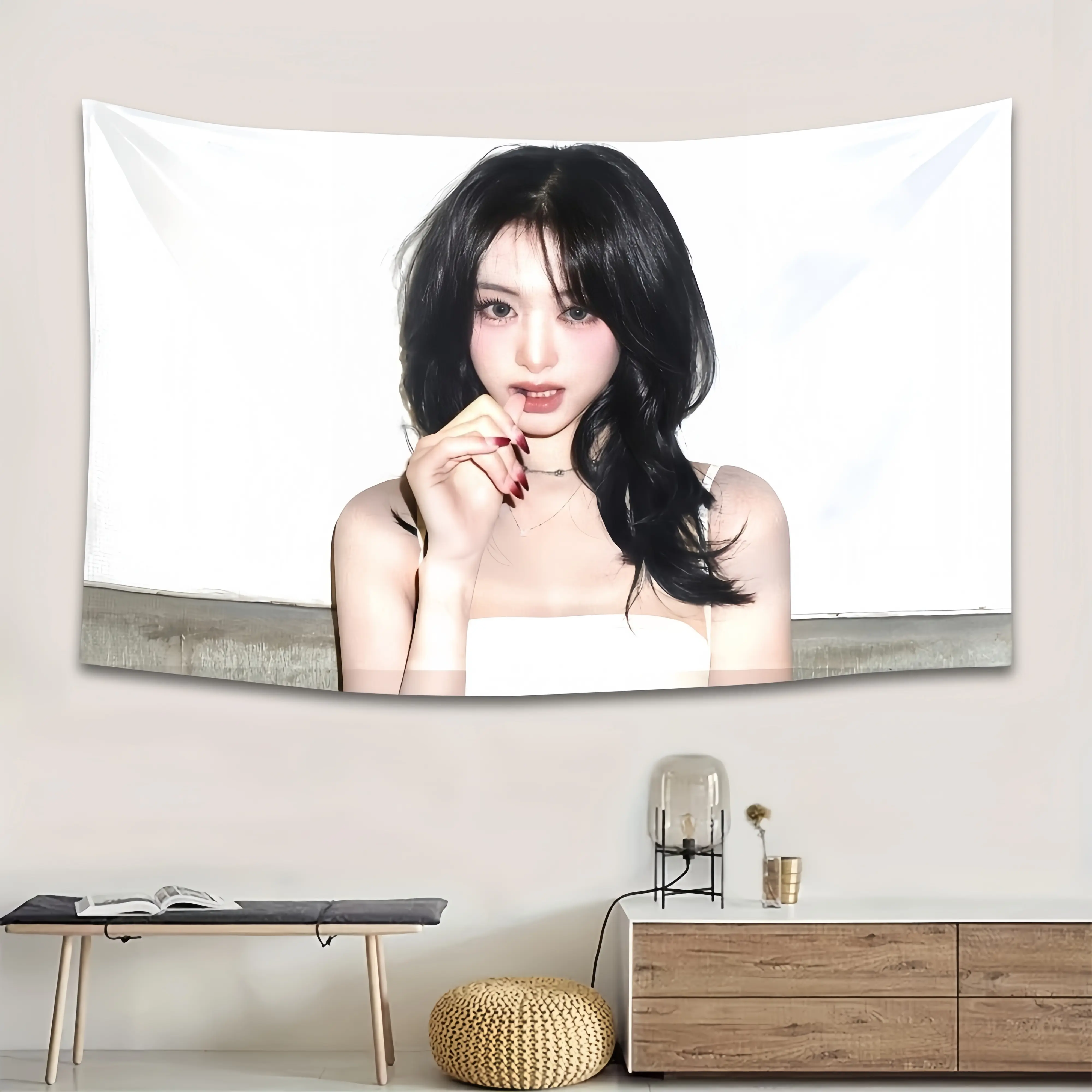 1 AHYEON KPOP BB-Babymonsters K-group-themed flag for indoor and outdoor K-fan decorations, parties, events and merchandise