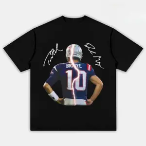 [Sale Up To 50%] Drake Maye X Tom Brady New England Football Adult and Youth, Drake Maye shirt, graphic tees, youth boys clothes, Fan Gift
