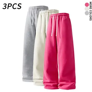 3Pack  Unisex solid-color drawstring sweatpants, spring/summer style, comfortable (available in 3-pack and single pack).summervibes