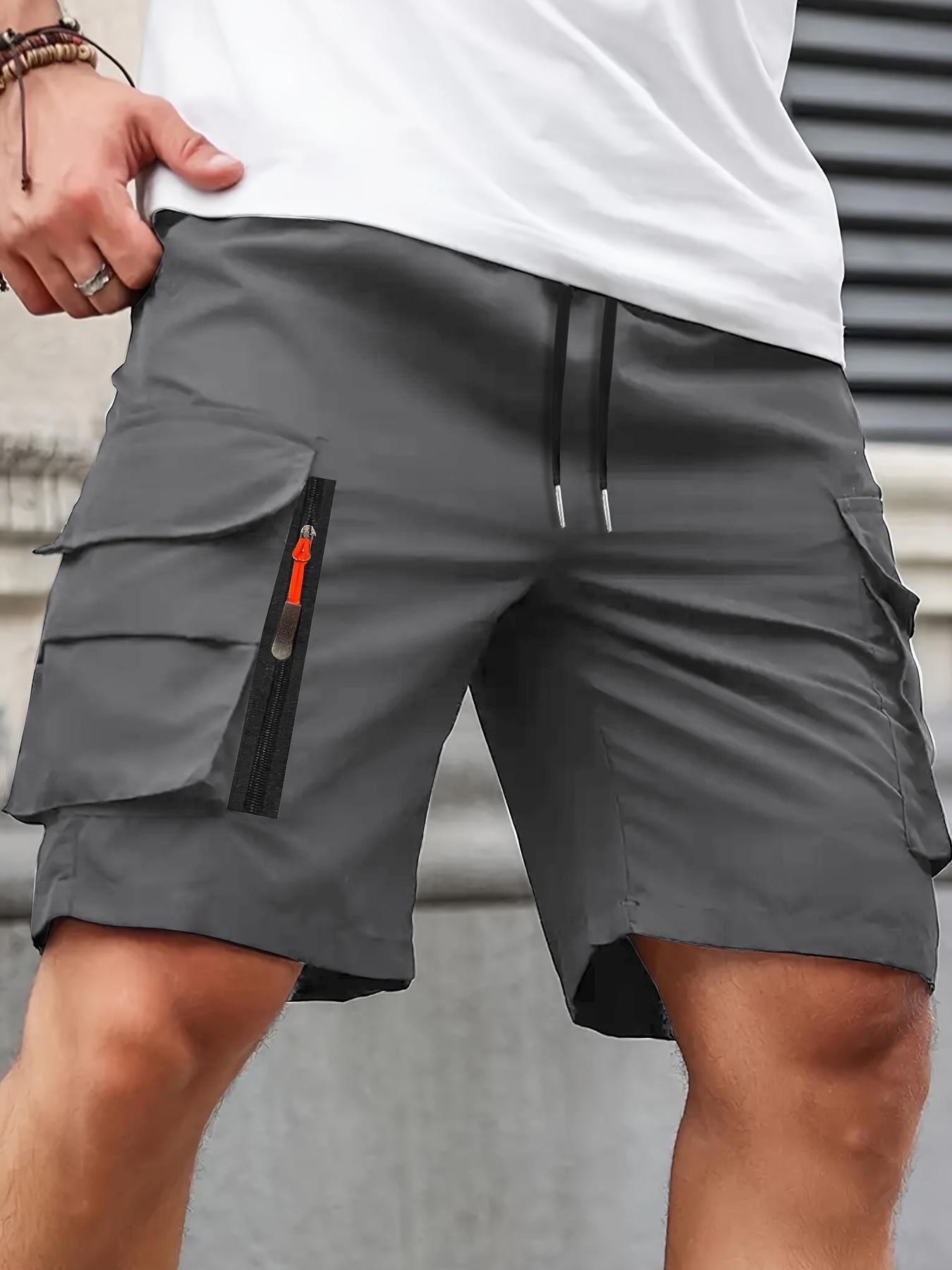 Men’s New Cargo Shorts 3-PackMen's summerZippered pocket.Loose.Outdoor Sports Knee-Length Casual Shorts