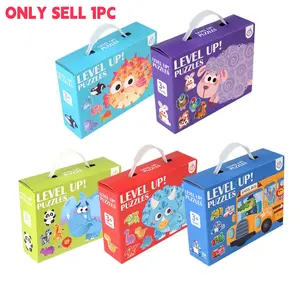 High-Quality Six-In-One Jigsaw Puzzle Toy Gift Set, Educational Fun with 5 Themes, Perfect for Boys and Girls, Early Learning Resource, Puzzle Game