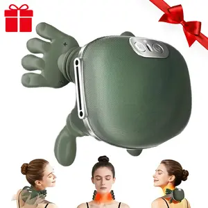 Neck electric massager, designed specifically for the shoulders, neck, and lower abdomen, with heating function, using acupressure massage technology and kneading. Artificial engineering design, deep tissue massage, suitable for home/office use as a gift
