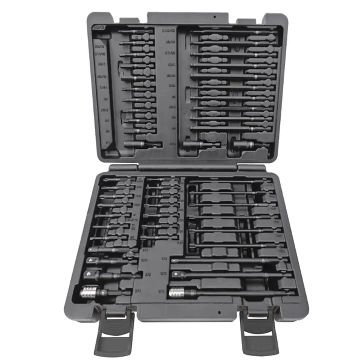212 MAIN ATD Tools ATD-551 50-Piece High-Torque Torsion Impact Bit Set, CNC-Machined Corrosion-Resistant Heat-Treated Drill Bits Set