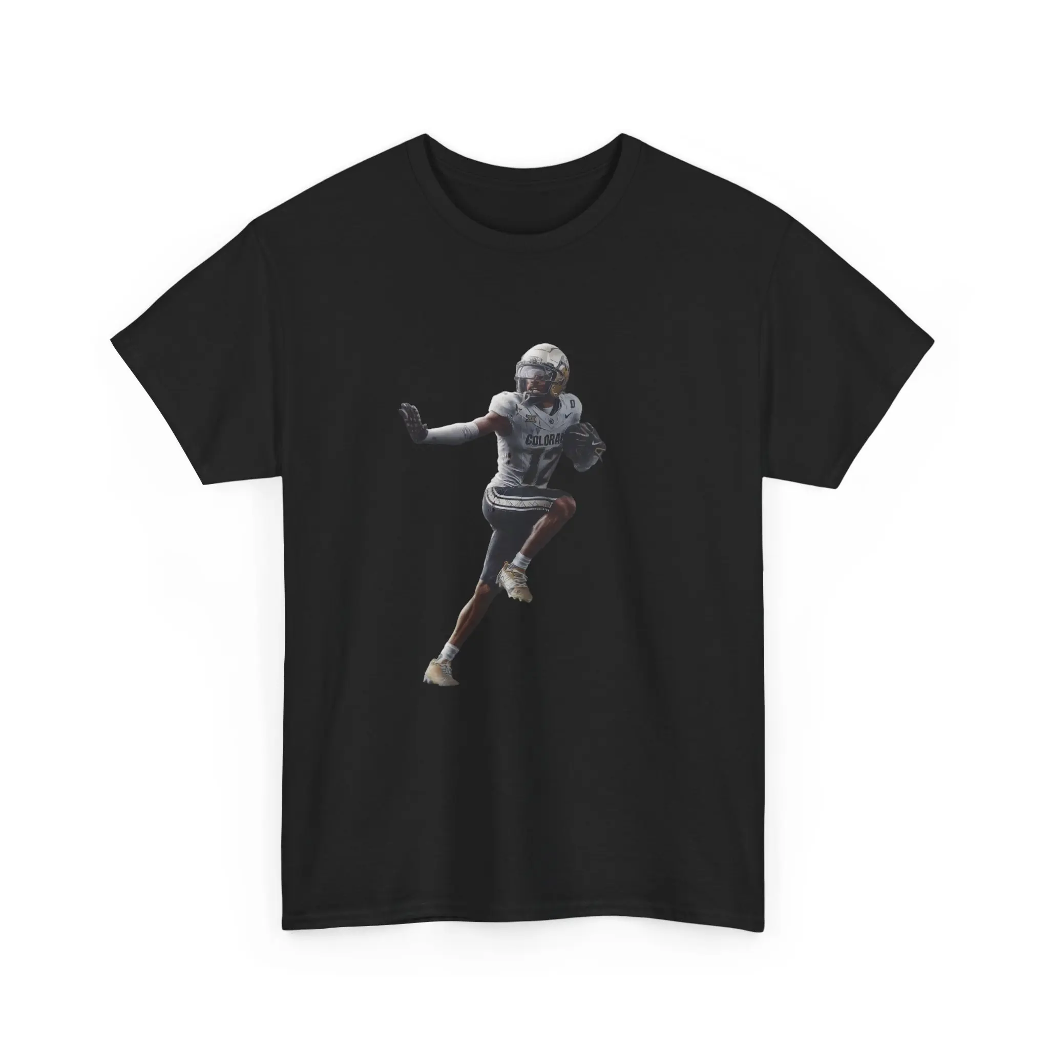 Travis Hunter Heisman Pose Unisex Heavy Cotton Tee, Football Player Gift, College Sports Shirt, Athletic Apparel, Game Day Outfit, Touchdown