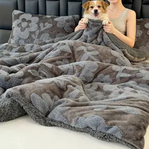 Comfortable Soft Plush Blanket, Ultra-Soft Long Hair Flannel Throw Blanket, Soft Cozy Blanket, All Seasons Available (/////tan/), King/queen Size