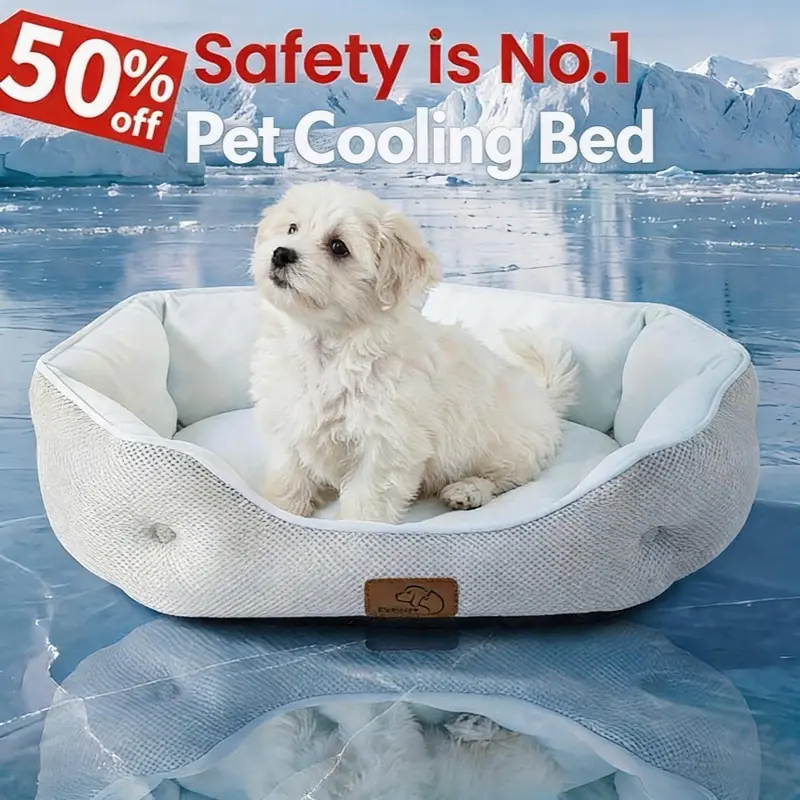 Bedsure Cooling Dog Beds for Small Dogs - Q-MAX>0.4 Round Cat Bed... Category: Pet Supplies > Dog & Cat Furniture > Beds, Sofas & Mats > Cats > Beds & Sofas > Beds Self-Cooling Sleeping