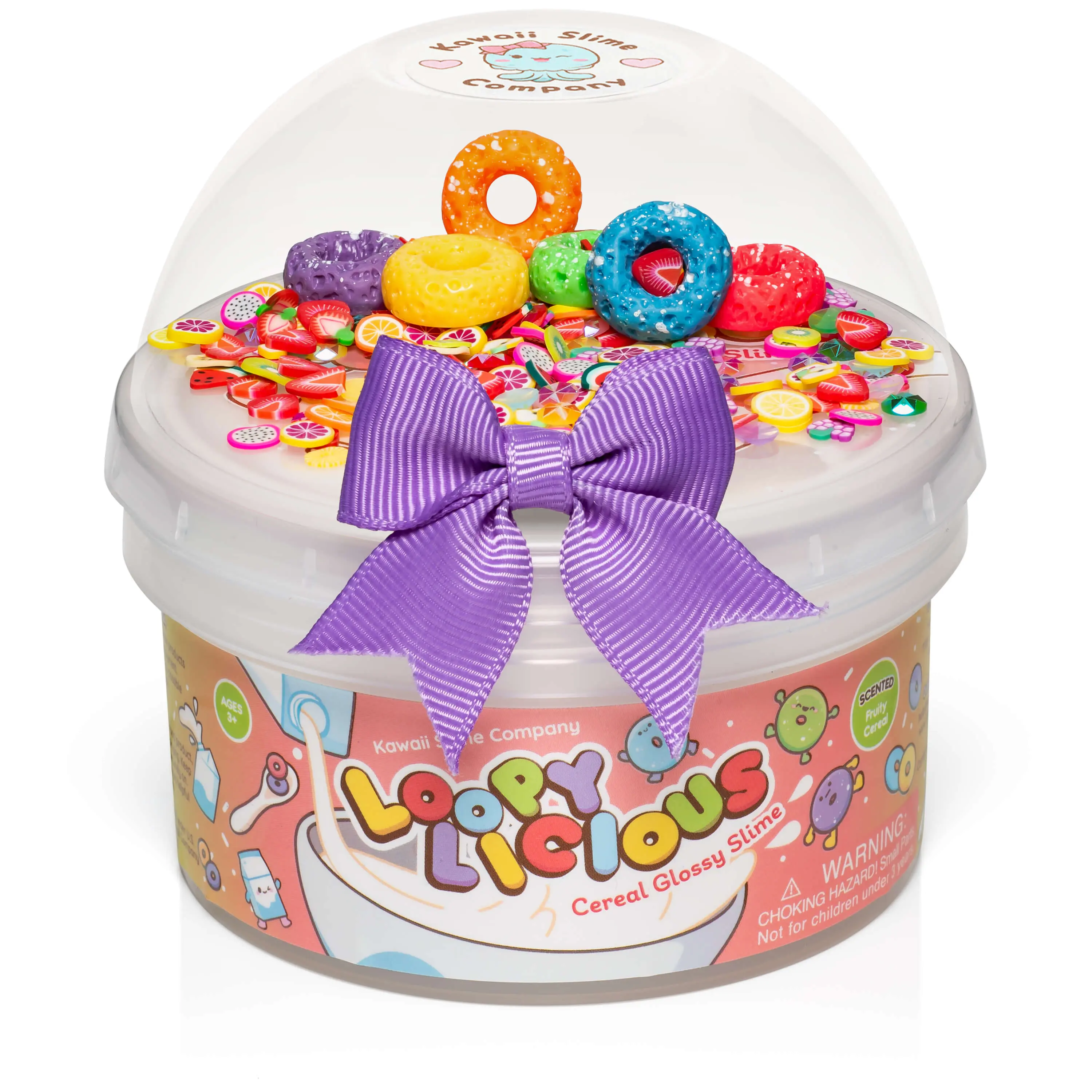 Loopylicious Cereal Glossy Signature Dome™ Slime Sensory Experience