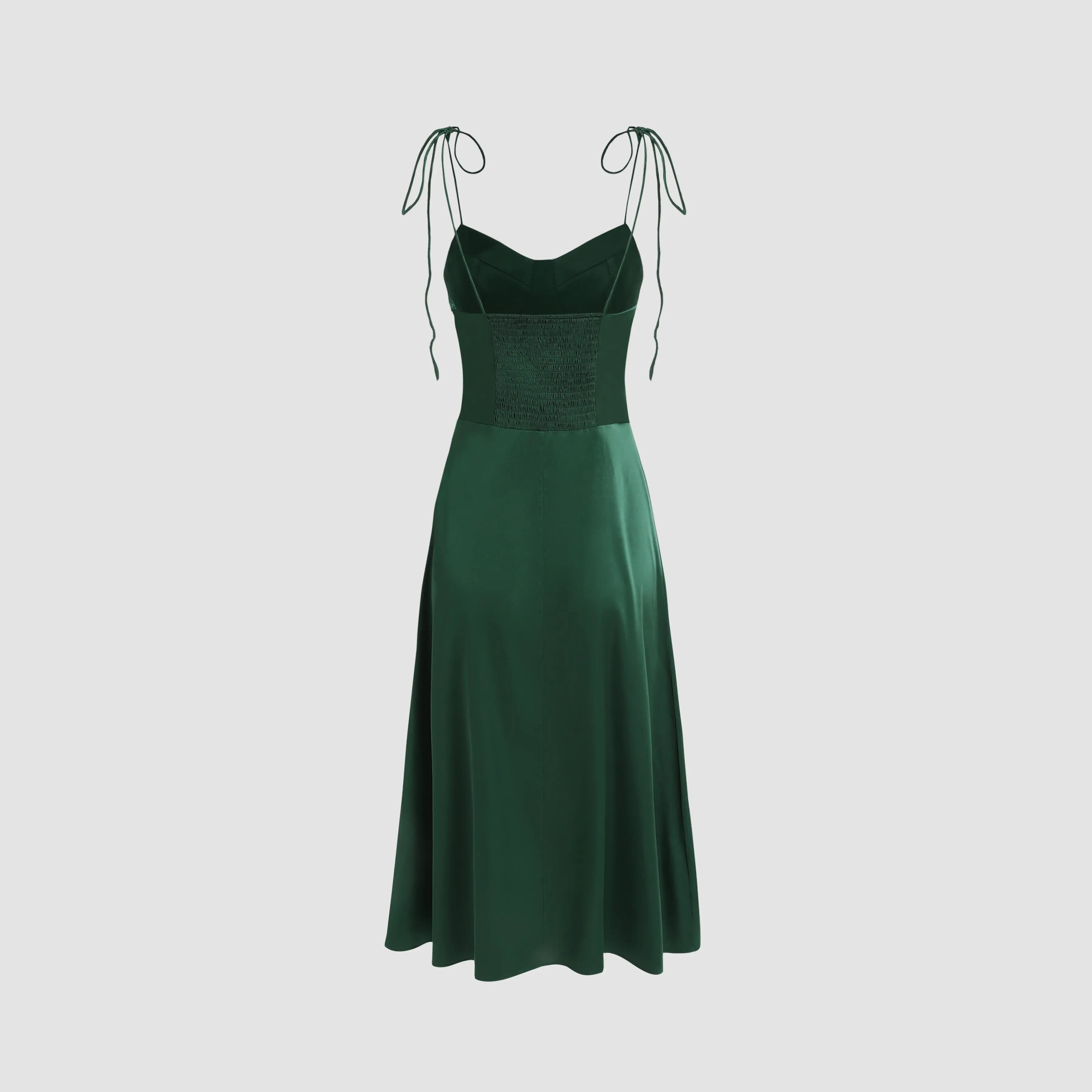 green emerald velvet dress Emerald Daisy Embellished Satin Corset Gown Emerald / 2 main image 0