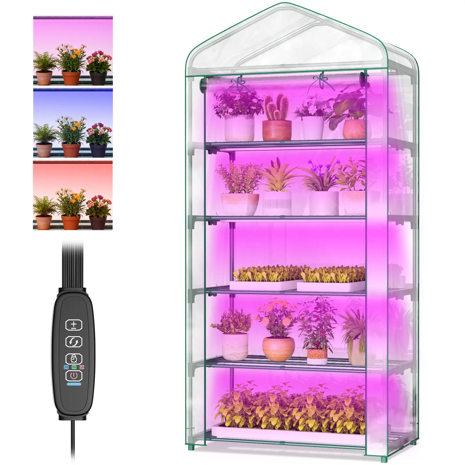 5 Tier - 35.4"(L) x 19"(W) x 74.8"(H)