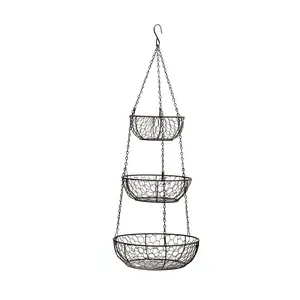 RSVP Bronze Chicken Wire Hanging Basket